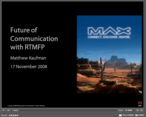 rtmfp future of communication by Matthew Kaufman