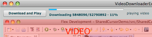Play while dowloading video in AIR